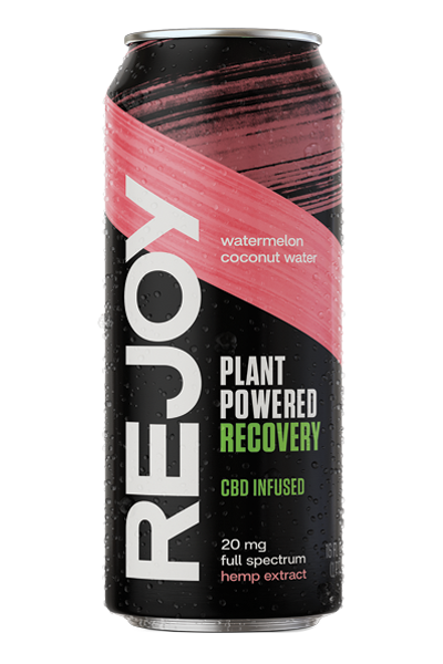 REJOY Watermelon is a natural, light, refreshing CBD recovery drink with no artificial flavoring or taste. Made with only six plant-based ingredients, you can rehydrate and recover from training and everyday work-outs with the cleanest, simplest, and most effective recovery drink we know