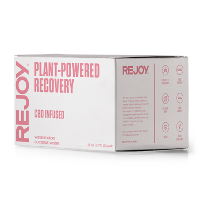 Recovery drink, drinks for muscle recovery, recover with CBD, CBD sports drink, recover from training, natural CBD, infused sports drink, drink REJOY, fast muscle recovery